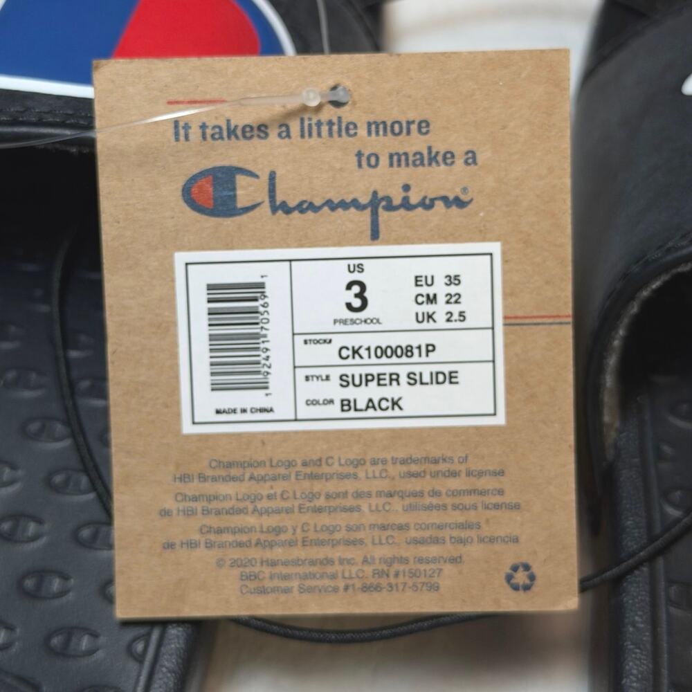 Champion Kids Super Slide – Black | 3Y - Picture 6 of 7